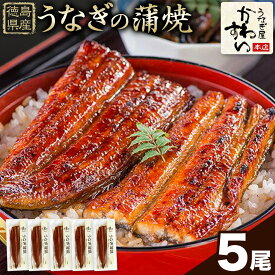 【ふるさと納税】うなぎ屋かわすい 国産うなぎの蒲焼 5尾《30日以内に出荷予定(土日祝除く)》うなぎ蒲焼 鰻 大 タレ 惣菜 丑の日 人気 うなぎ おすすめ 国産 個装