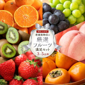 【ふるさと納税】創業130余年！老舗果物店が見極めた、厳選フルーツ詰合せ♪満足セット （3～5品種）｜果物 くだもの フルーツ 詰め合わせ 桃 もも 柑橘 みかん いちご 苺 キウイ 柿 ぶどう 葡萄 人気 香川 高松 | フルーツ 果物 くだもの 食品 人気 おすすめ 送料無料