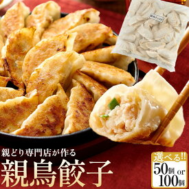 【ふるさと納税】親どり専門店が作る親鳥餃子（50個） | 食べ応え抜群の特大骨付鳥 骨付き鳥 骨付き鶏 骨付き 鶏肉 肉 骨付き肉 若鶏 鶏肉専門店 味付き スパイス 焼くだけ おかず ディナー 誕生日 記念日 パーティー グルメ お取り寄せ おすすめ 香川県 高松市 送料無料