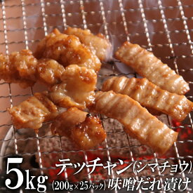 【ふるさと納税】テッチャン味噌だれ漬け5kg（200g×25） | 肉 お肉 にく 食品 ギフト