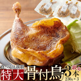 【ふるさと納税】食べ応え抜群の特大骨付鳥 親鳥230g×2本・3本・6本 | 食べ応え抜群の特大骨付鳥 骨付き鳥 骨付き鶏 骨付き 鶏肉 肉 骨付き肉 若鶏 鶏肉専門店 味付き スパイス 焼くだけ おかず ディナー 誕生日 記念日 パーティー グルメ お取り寄せ おすすめ 送料無料