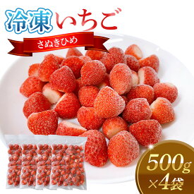 【ふるさと納税】冷凍いちご(さぬきひめ)500g×4袋 | 食品 加工食品 冷凍いちご 冷凍 いちご フローズンストロベリー フローズン ストロベリー 人気 おすすめ 送料無料