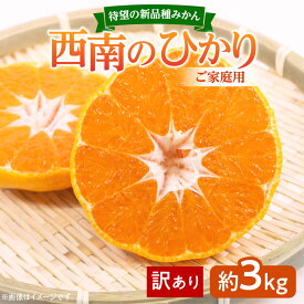 【ふるさと納税】＼寄附額改定／【訳あり 】みかん 西南のひかり　ご家庭用　約3kg【2026年12月上旬～2027年1月上旬配送】 | みかん フルーツ 果物 果実 香川県 ミカン 蜜柑 柑橘 新品種 希少 甘い お取り寄せ ジューシー 柔らかい