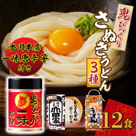 【ふるさと納税】香川本鷹唐辛子で食べる鬼びっくりさぬきうどん3種 | 一味 唐辛子 一味唐辛子 讃岐 うどん 生うどん 半生うどん 讃岐うどん うどんセット セット 詰め合わせ 食べ比べ 味比べ 食べ比べセット うどん詰め合わせ うどん食べ比べ 香川県 高松市 送料無料