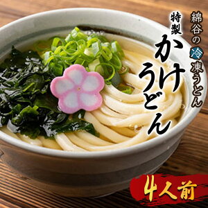 【ふるさと納税】 うどん 冷凍 かけうどん 2人前 4人前 麺処 綿谷 讃岐うどん 冷凍うどん かけ かけだし 素うどん ぶっかけ ぶっかけうどん 麺 製麺 簡単 惣菜 おかず ご当地 ご当地グルメ 冷