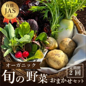 【ふるさと納税】野菜 詰め合わせ 定期便 よしむら農園 オーガニックおまかせ野菜セット/2回定期便 野菜 詰め合わせ オーガニック おまかせ セット 一人暮らし 野菜炒め 無添加 旬 有機栽培 JAS 新鮮　【定期便・丸亀市】　お届け：※年末年始配送不可 12/26～1/15指定不可