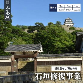 【ふるさと納税】 【復興支援/寄附のみ】丸亀城石垣修復プロジェクト（選べる2千円/5千円/1万円/10万円/50万円/100万円/500万円/1000万円/1億円）　 日本一 高さ 歴史 崩落 修復 復旧 莫大 費用 支援 声援 修繕