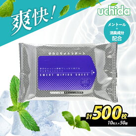 【ふるさと納税】 汗拭きシート ボディシート 計500枚 (10枚入×50) ウェットティッシュ ティッシュ 日用品 大容量 常備品 衛生用品 生活応援 生活用品 消耗品 まとめ買い 防災 備蓄 必需品 生活雑貨 消臭 便利 アウトドア スポーツ 運動 冷感 ランニング 送料無料