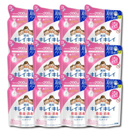 【ふるさと納税】キレイキレイ Gセット（薬用泡ハンドソープ 詰替用 200ml × 12パック）　【キレイキレイ きれいきれい 殺菌 予防 石鹸 人気 日用品 シトラスフルーティ 200ml 泡ハンドソープ 詰替え 薬用】