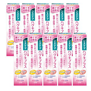 【ふるさと納税】システマハグキプラスハミガキ90g×10本セット【歯磨き粉 ハミガキ デンタルケア システマ ハグキ 歯茎 プラス】