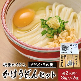 【ふるさと納税】【坂出のうどん】がもうと日の出のかけうどんセット 約2人前×3袋入×2種 | 日の出製麺所 坂出市 四国 うどん 讃岐うどん さぬきうどん 生うどん 麺 生麺 常温 詰め合わせ 食べ比べセット お取り寄せグルメ 取り寄せ グルメ ご当地グルメ 麺類 かけうどん