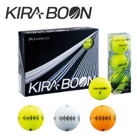 【ふるさと納税】 ゴルフ ゴルフボール カラーボール KIRA BOON 1ダース 父の日 ギフト 高反発 中高弾道 三角 イエロー 三角 ホワイト 三角 オレンジ 飛ぶ 超反発 距離アップ KASCO キャスコ 香川 さぬき