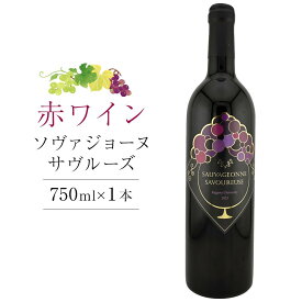 【ふるさと納税】ソヴァジョーヌ・サヴルーズ 750ml×1本【国産 赤ワイン ワイン さぬきワイン ぶどう】
