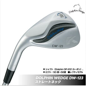 【ふるさと納税】ゴルフクラブ ドルフィンウェッジ DW-123 メンズ レフティ ゴルフクラブ クロムメッキ ストレートネック カーボン シャフト kasco キャスコ | ゴルフ