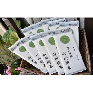 【ふるさと納税】倭迹々日百襲姫命を祀る水主神社のご祈祷米【令和7年新米(300g×5袋)】 お米 無洗米 コシヒカリ  お届け:2025月10月1日〜2026年4月30日