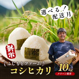 【ふるさと納税】令和6年産 ふじもとファームの新米【コシヒカリ（クリーン精米）10kg】白米　【お米 精米 コシヒカリ 新米 10kg 水分量 うまみ 香り】　お届け：2024年9月10日～2025年2月28日