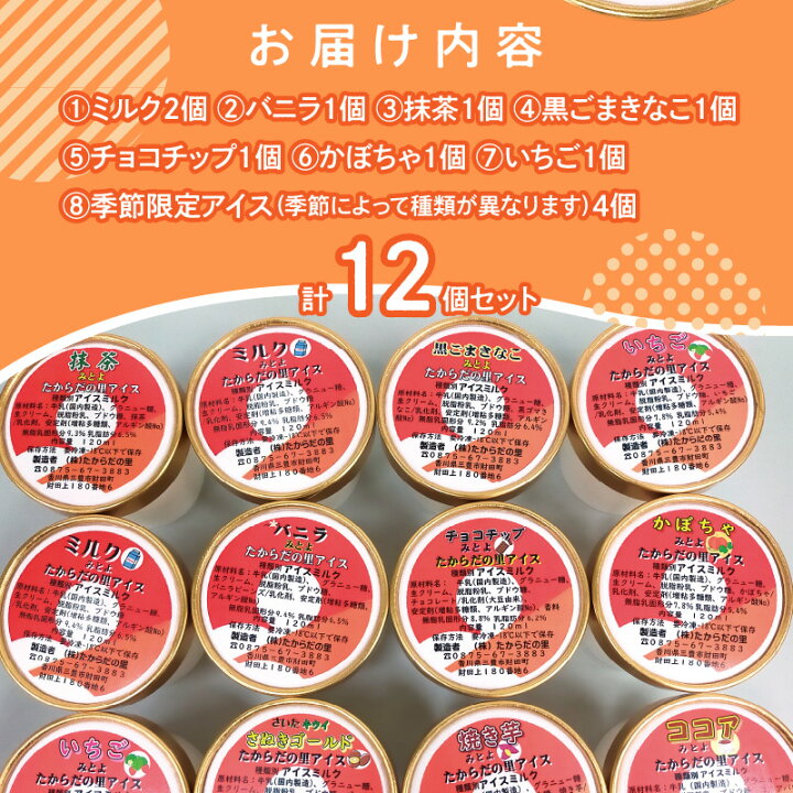 楽天市場】【ふるさと納税】製造直売 人気 手作りアイスクリーム 12個 