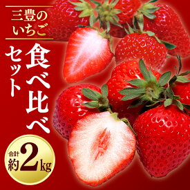 【ふるさと納税】 いちご フルーツ デザート 果物 果実 さぬきひめ 女峰 三豊 苺 イチゴ 食べ比べ セット 約2kg 250g 4パック ギフト お土産 お取り寄せ ギフト おいしい お土産 フルーツ王国 ご当地 香川県 三豊市 みとよ 20,000円 台 返礼品 送料無料 五色青果