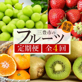 【ふるさと納税】 フルーツ 定期便 4回 シャインマスカット入り 旬のフルーツ定期便 [ マスカット 柑橘 果物 果実 デザート スイーツ 送料無料 人気 ランキング おいしい ギフト 香川県 三豊市 ご当地 讃岐 さぬき 40,000 30,000円 台 返礼品 人気 マミィギフト ]