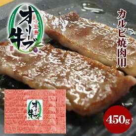 【ふるさと納税】小豆島オリーブ牛 カルビ焼肉（450g）　【牛肉・お肉・カルビ】