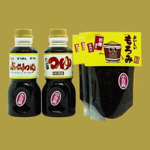 【ふるさと納税】【 小豆島 】小豆島上野商店おいしいもろみ、濃い〜つゆ、ぶっかけつゆのセット 味噌 みそ 調味料