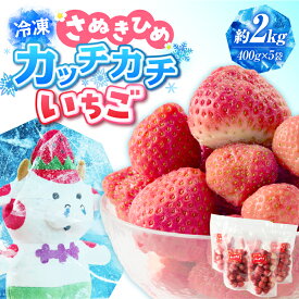 【ふるさと納税】【冷凍いちご】森のいちごのカッチカチいちご【さぬきひめ】2kg いちご 苺 ストロベリー さぬき姫 フルーツ デザート グルメ 香川県産 さぬきひめ 香川県オリジナル 希少 甘い 完熟 フルーツ 冷凍 果物 旬 香川県 三木町 送料無料
