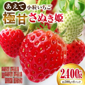 【ふるさと納税】”あえて”小粒いちご 極甘さぬき姫1,200g×2箱 いちご 小粒 高級 さぬき姫 果物 フルーツ おすすめ 旬 イチゴ グルメ 季節 旬の果物 ギフト スイーツ パック 果実 贈り物 化粧箱 贈答用 デザート 人気 果肉 生鮮食品 国産 冷蔵 香川県 三木町