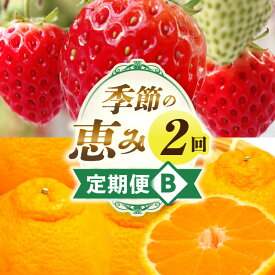 【ふるさと納税】季節の恵み2回定期便B フルーツ 果物 定期便 果物定期便 フルーツ定期便 定期 旬 旬の果物 デザート スイーツ イチゴ デコポン 柑橘 贈答 ギフト グルメ 人気 おすすめ ご褒美 お取り寄せ 旬の定期便 厳選 香川県 三木町 送料無料