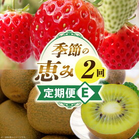 【ふるさと納税】季節の恵み2回定期便E 果物 フルーツ 定期便 定期 果物定期便 フルーツ定期便 スイーツ デザート 旬の果物 旬のフルーツ 旬の定期便 贈り物 贈答 ギフト 厳選 ギフト ご褒美 いちご キウイ キウイフルーツ 香川県 三木町