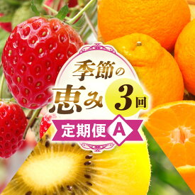 【ふるさと納税】季節の恵み3回定期便A 果物 フルーツ 青果 青果物 デザート スイーツ 果実 旬 季節 旬の果物 季節の果物 生鮮食品 生鮮 贈答 贈り物 ギフト プレゼント おすそ分け ご褒美 人気 グルメ お取り寄せ 特産品 特産 国産 香川県 三木町
