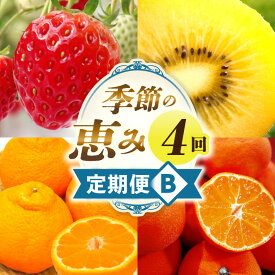 【ふるさと納税】季節の恵み4回定期便B 果物 フルーツ 青果 青果物 デザート スイーツ 果実 旬 季節 旬の果物 季節の果物 生鮮食品 生鮮 贈答 贈り物 ギフト プレゼント おすそ分け ご褒美 人気 グルメ お取り寄せ 特産品 特産 国産 香川県 三木町