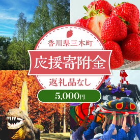 【ふるさと納税】三木町への応援寄附金【5,000円】（返礼品なし）香川県 三木町