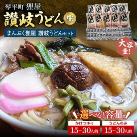 【ふるさと納税】＜大容量＞まんぷく狸屋 讃岐うどん 生うどん つゆ うどん 本場 讃岐 讃岐うどん さぬきうどん ご当地 グルメ 名産品 食品 四国 F5J-443var