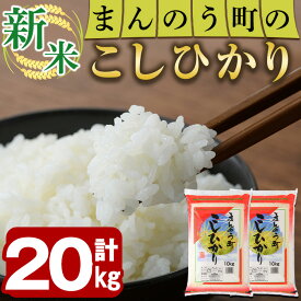 【ふるさと納税】＜令和7年産新米＞香川県まんのう町産 コシヒカリ(20kg)国産 お米 こしひかり ご飯 白米 ライス【man030】【香川県食糧事業協同組合】
