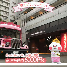 【ふるさと納税】 道後プリンスホテル 宿泊補助券 (6000円分) | 旅行 トラベル チケット 宿泊 宿泊券 館内利用券 ホテル 観光 愛媛県 松山市