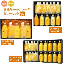 【ふるさと納税】 果汁100% みかんジュース ゼリー ギフトセット 飲み比べ 10 FACTORY | 果汁100% みかん オレンジジュース ドリンク 果汁飲料 柑橘 手提げ袋付 オレンジ 国産 贈答 内祝い お返し お見舞い お供え お中元 お歳暮 プレゼント 愛媛 松山 送料無料