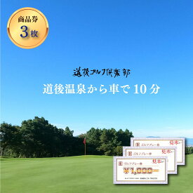 【ふるさと納税】 道後 ゴルフ 倶楽部 商品券 3枚