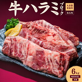 【ふるさと納税】 牛ハラミ ブロック 3kg / 6kg タンブリング加工 味付けなし 牛はらみ ハラミ肉 はらみ肉 牛肉 肉 ふるさと納税ハラミ 個包装 冷凍 焼肉 焼き肉 BBQ バーベキュー ステーキ 丼物 簡単調理 炒め物 家庭用 業務用 人気 お取り寄せ 愛媛県 松山市 送料無料
