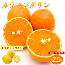 【ふるさと納税】 【先行予約】カラマンダリン 家庭用(優品) 約2.5kg & 瀬戸内海の島レモン 3玉 セット | 柑橘 レモン みかん 蜜柑 mikan 檸檬 オレンジ かんきつ セット【2026年3月下旬頃から発送予定】 瀬戸内海 愛媛県 松山市 ココオ Koko'o