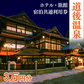 【ふるさと納税】 道後温泉 ホテル 旅館 宿泊 共通利用券 30,000円 | 旅行 トラベル チケット 宿泊 宿泊券 温泉旅行 旅館 ホテル 予約 観光 人気 おすすめ 愛媛県 松山市