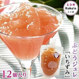【ふるさと納税】 「いちずみ」ぶどうジュレ　12個入り　(ココオ簡易BOX入り)