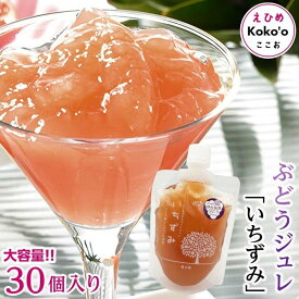 【ふるさと納税】 ＜大容量＞「いちずみ」ぶどうジュレ　30個入り　(ココオ簡易BOX入り)