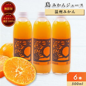 【ふるさと納税】ホリ田ヤ 温州みかん 島みかんジュース(500ml×6本セット)愛媛 みかんジュース 高級 うんしゅうみかんジュース セット 愛媛みかんジュース オレンジジュース フルーツジュース 無添加 果汁100% ストレート ふるさと納税ミカンジュース 【VB00310】