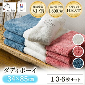 【ふるさと納税】＼テレビで紹介されました！／（今治タオルブランド認定品）エアーかおる ダディボーイ フェイスタオル 選べるカラー＜スノーホワイト・コーラルピンク・マウンテンブルー＞選べる枚数＜1枚~6枚＞【I002220】浅野撚糸