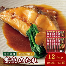 【ふるさと納税】煮魚のたれ（3～4人前／袋）100g／袋×12パック【V002830NIZ12】今治 いまばり 愛媛 えひめ 日本食研 簡単 簡単調理 一人暮らし 食品 常温 家庭用 国内製造 愛媛ふるさと納税