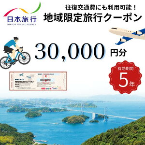 【ふるさと納税】【今治市】日本旅行 地域限定旅行クーポン 30,000円分【T003380】有効期限5年間トラベル 旅行 旅行券ふるさと納税 ふるさと納税旅行券 ふるさと納税旅行 旅行券 ギフト トラ