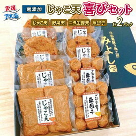 【ふるさと納税】 無添加じゃこ天 喜びセット 宇和島練り物工房みよし 無添加 じゃこ天 野菜天 ニラ生姜天 魚団子 すり身 練り物 惣菜 出汁 だし 酒 おつまみ 肴 魚肉 水産 加工品 特産品 郷土料理 国産 愛媛 宇和島 C012-061001