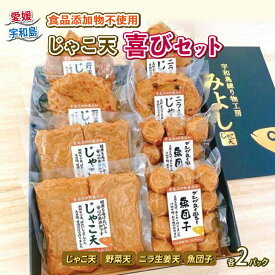 【ふるさと納税】 じゃこ天 喜びセット 食品添加物不使用 特定原材料8品目不使用 宇和島練り物工房みよし C012-061001