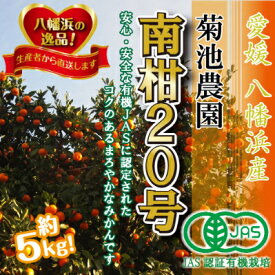 【ふるさと納税】2024年12月発送開始【JAS認証有機栽培】濃厚!菊池農園「南柑20号」5kg【C39-23】【1044610】