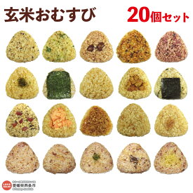 【ふるさと納税】＜玄米 おむすび 20個セット＞ おにぎり 冷凍 食べ比べ 詰め合わせ 夜食 朝食 昼食 間食 軽食 電子レンジ 時短 簡単 鶏 チーズ 鮭 カレー おかか 梅 握り飯 ご飯 玄むす屋 かんこめ 愛媛県西条市『お申込みから60日程度で発送予定』